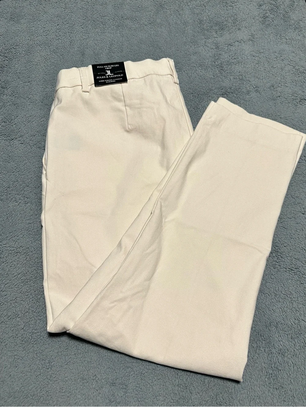 Jules & Leopold Cream Straight-Leg Chino Pants